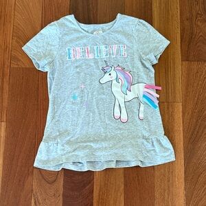 Garanimals Gray Unicorn Believe T-Shirt